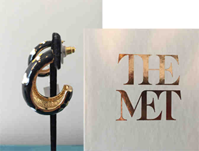 Met Museum - Enamel Trefoil Earrings