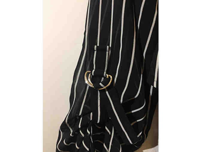Chico's Striped Midi Shirt Dress