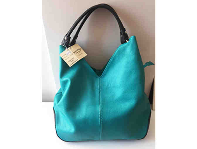 Suede and Skin Italian Leather Bag