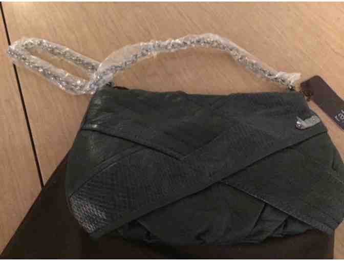 Rafe New York Green Leather and Snakeskin purse