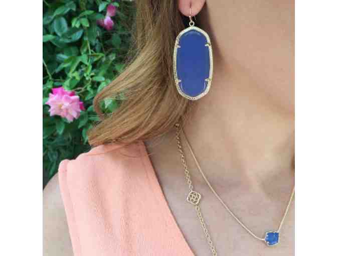 Kendra Scott- Rayne Necklace and Danielle Earrings in Periwinkle