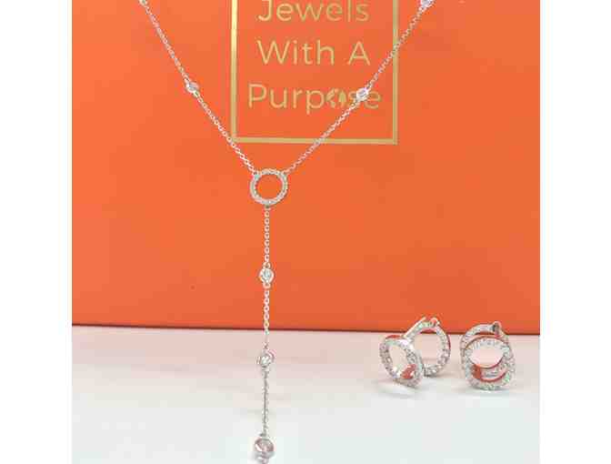Lovely Lariat Necklace & Earrings Set - Jewels with a Purpose