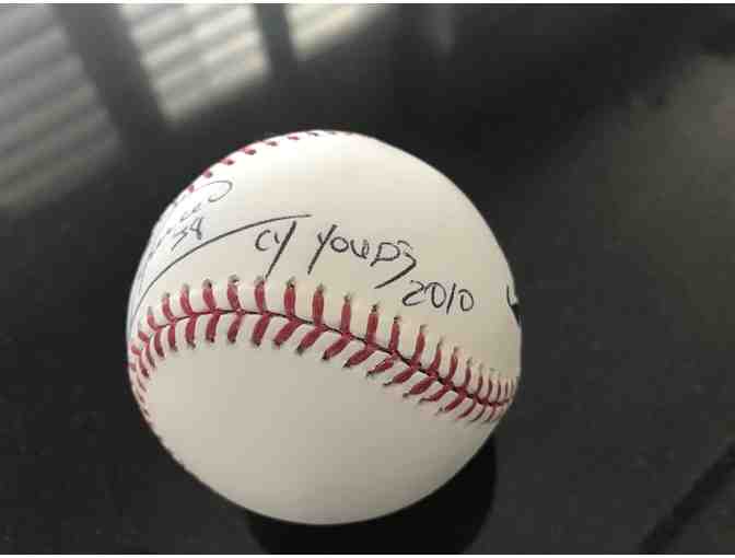 Signed Baseball - Felix Hernandez Seattle Mariners pitcher and Cy Young award winner
