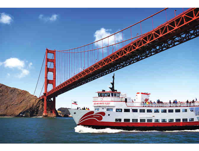 Red and White Fleet Cruises San Francisco: two ticketes for the Golden Gate Bay Cruise