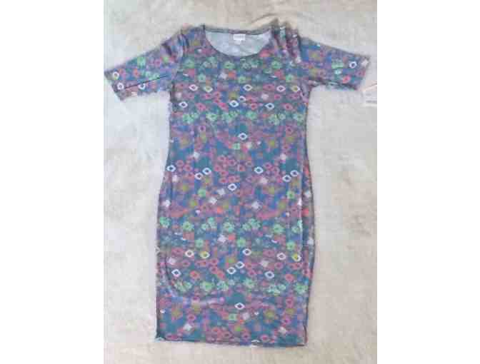 LuLaRoe Julia dress - Size M pastel patterned