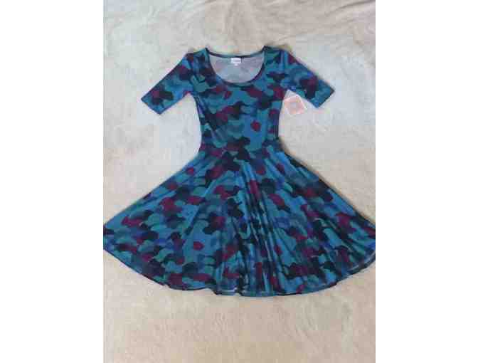 LuLaRoe Nicole dress - Size XS impressionistic pattern