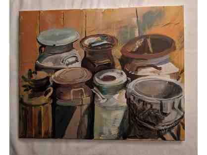 Antique Milk Jugs Painting