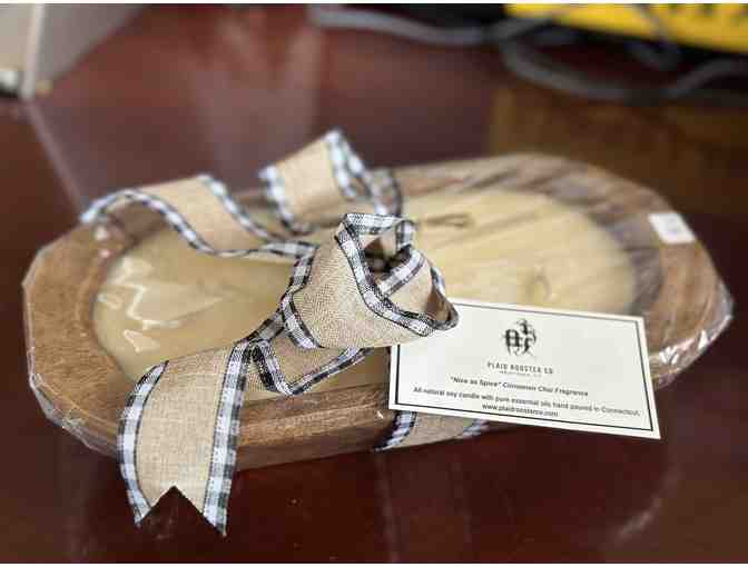 Handmade Shelf and Hand Poured Candle