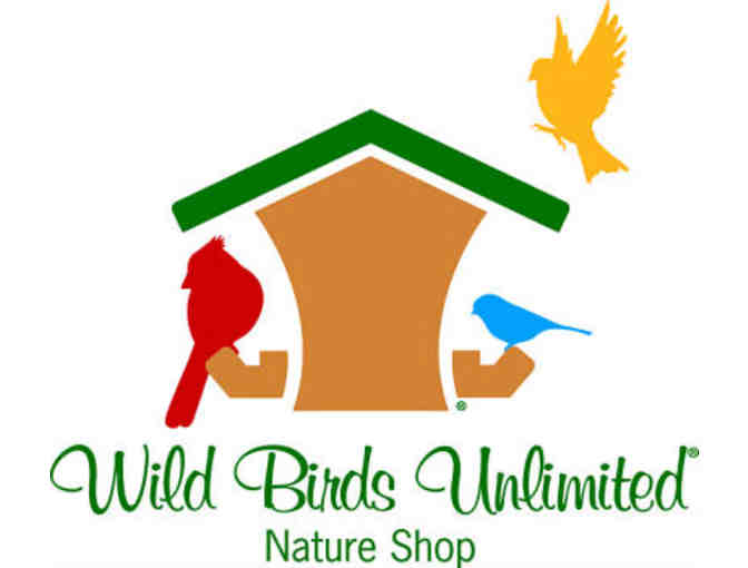 Wild Birds Unlimited feeder, calendar & seed voucher
