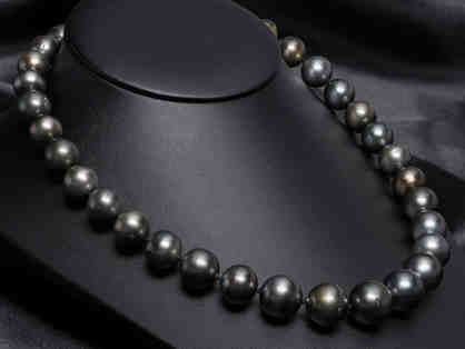 Jewelry Television Black Tahitian pearl necklace