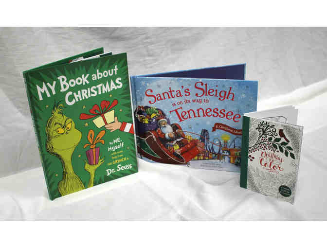 Union Ave Books Christmas book basket
