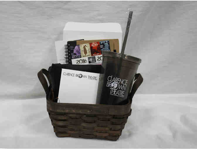 Clarence Brown Theatre tickets and swag basket