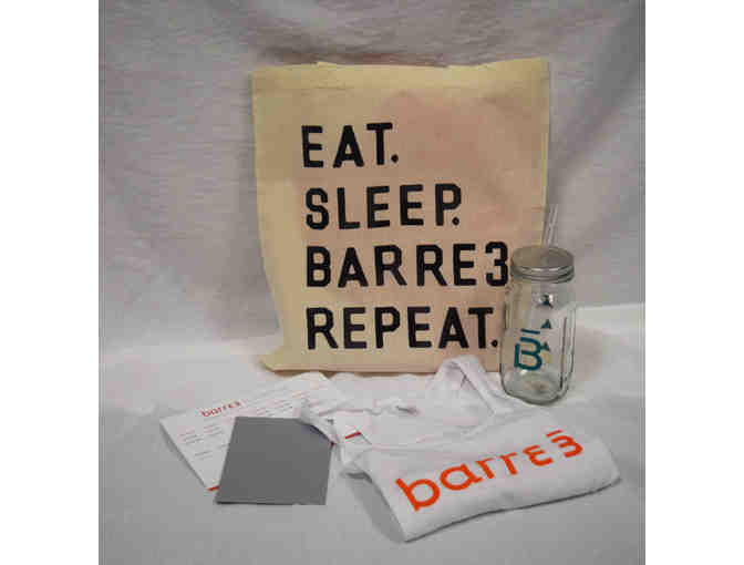 Barre3 Knoxville swag bag and four-class pack