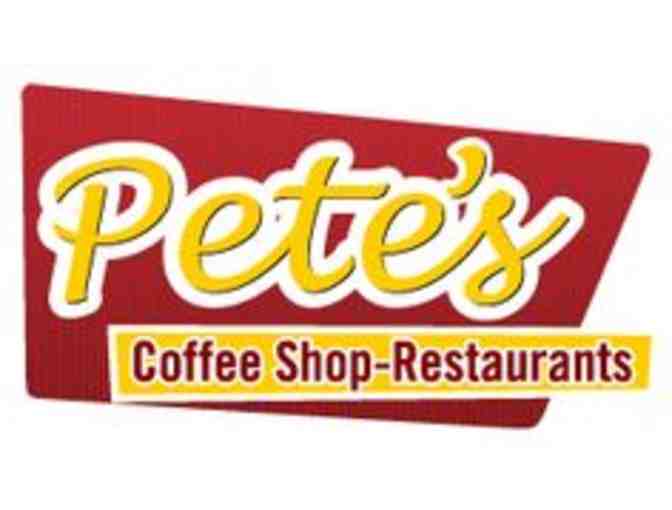 Pete's Coffee Shop gift card/exclusive offer to join Pete's Wall of Knoxville Celebrities