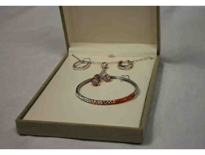 GemStore by Jewelry Television Glow Big Orange jewelry set