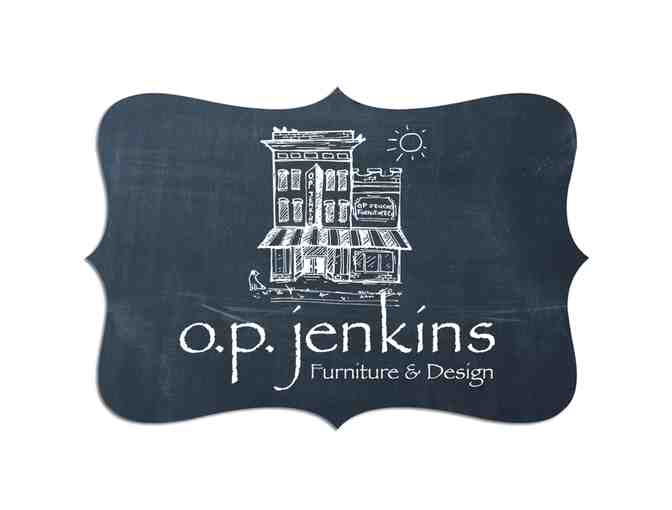 O.P. Jenkins painted canvas