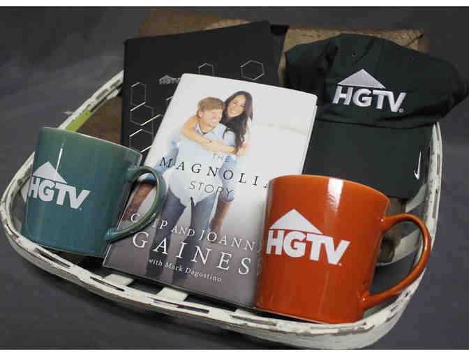 Discovery | HGTV Basket with book signed by Chip and Joanna Gaines