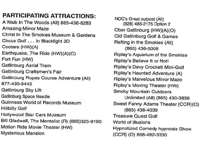 Gatlinburg Convention & Visitors Bureau | Gatlinburg Escape Adventure Package - Photo 5