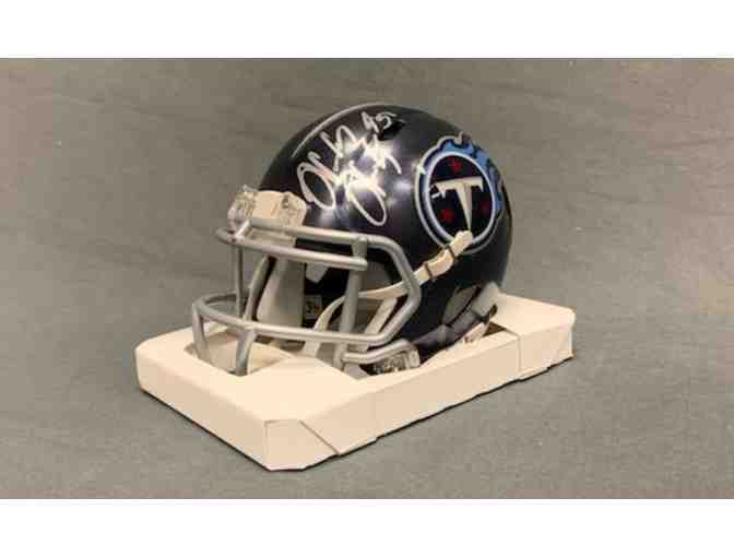 Tennessee Titans Autographed Wesley Woodyard Mini Helmet
