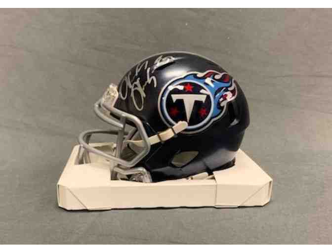 Tennessee Titans Autographed Wesley Woodyard Mini Helmet