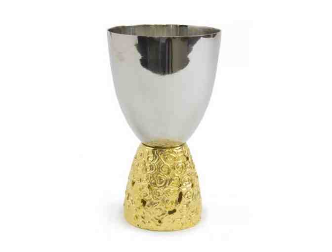 Beautiful Gold Cloud Kiddush Cup from the Quest Collection