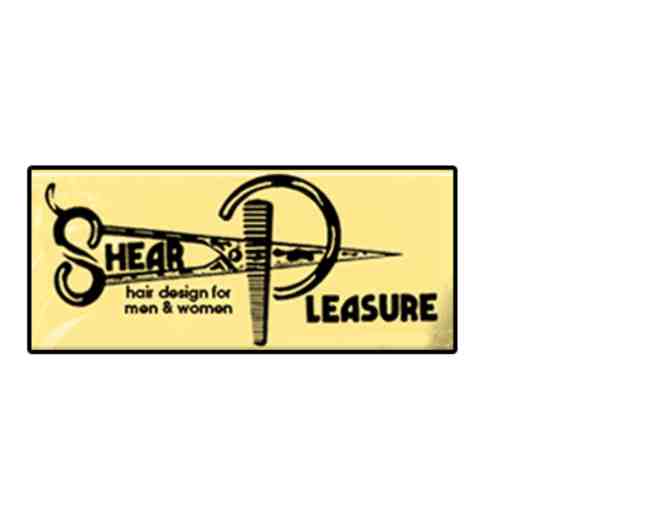 Shear Pleasure gift card for a shampoo, deep conditioning + treatment, blow dry & manicure