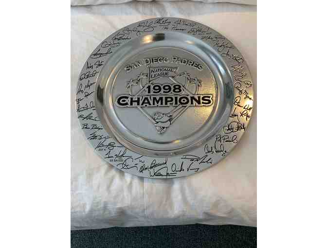 1998 SD PADRES NATIONAL LEAGUE CHAMPIONS COMMEMORATIVE TRAY