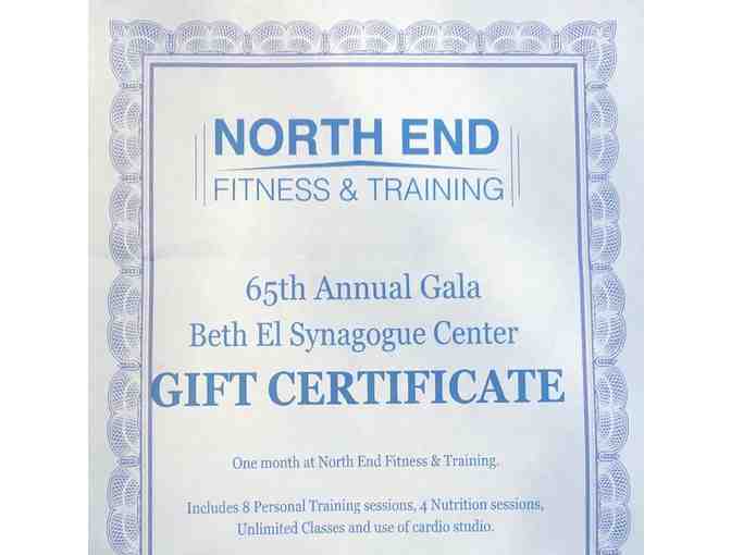 Gift Certificate - One Month of services at North End Fitness & Training