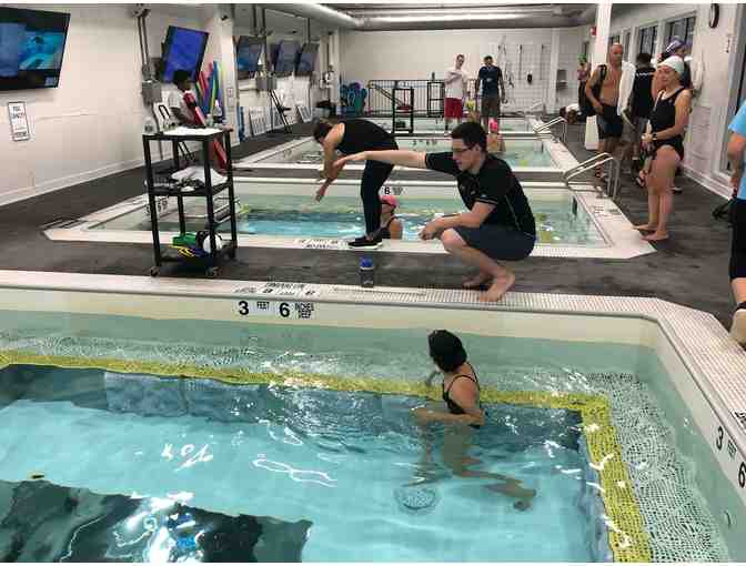 One month of group swim lessons, or 2 private lessons (Children and Adults)