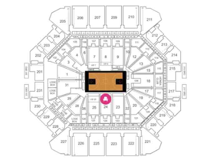 2 tickets Row 1 VIP Center-court  Nets vs Hornets on Dec 11