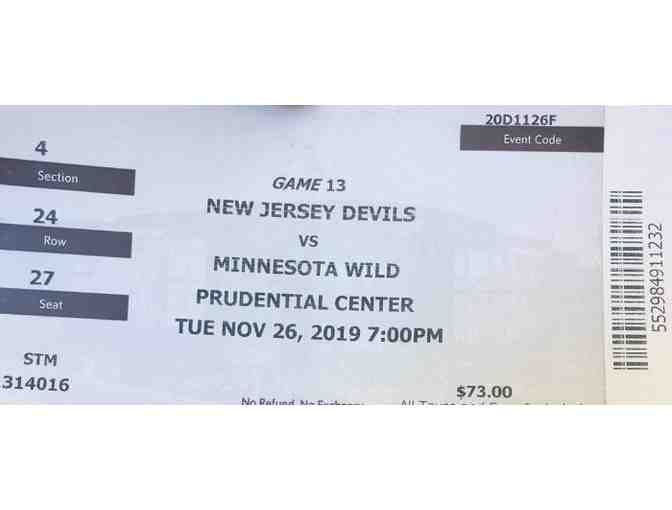 Two Tickets to the New Jersey Devils vs Minnesota Wild Nov 26th at Prudential Center