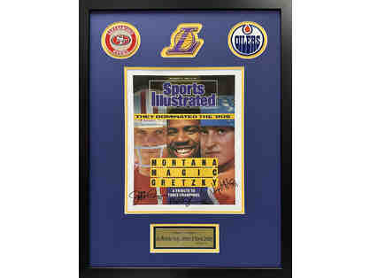 A Tribute to Three Champions Limited Edition 11 X 14 Sports Illustrated Cover Display