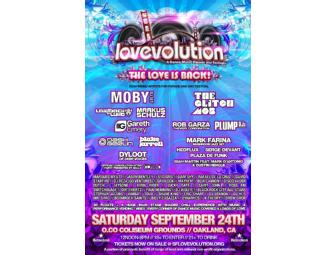 LovEvolution @ Oakland Coliseum Sept. 24 - 2 VIP tickets