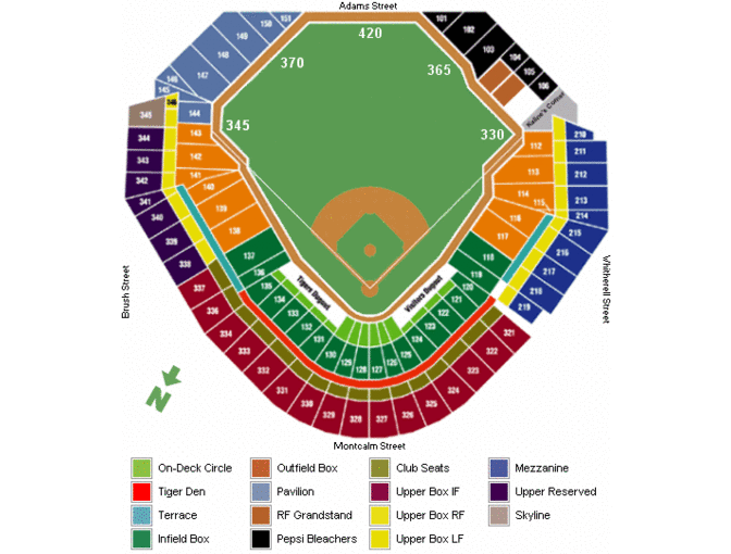 4 - Detroit Tigers Tickets - August 5 vs Kansas City Royals (with parking pass)