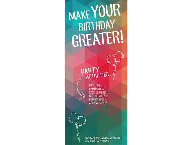 Greater Midland Community Center Birthday Package