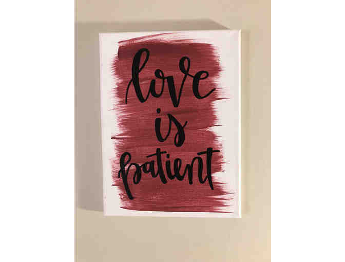 'Love Is Patient' Canvas Art