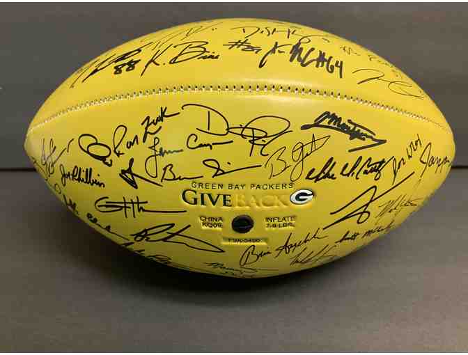 Green Bay Packers 2018 Squad Autographed Football