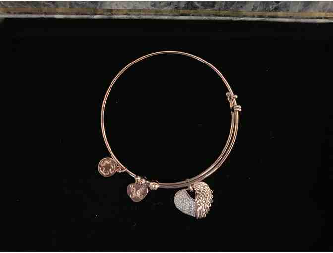 Heart With Angel Wings Expandable Bracelet