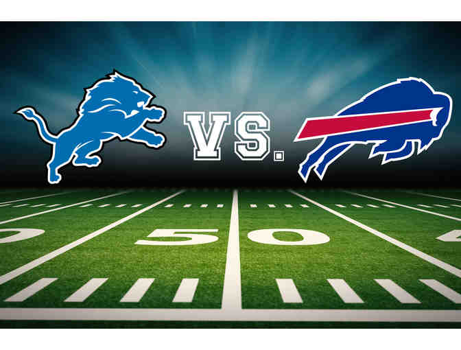 Four Tickets: Detroit Lions vs. Buffalo Bills Lower Level Sideline