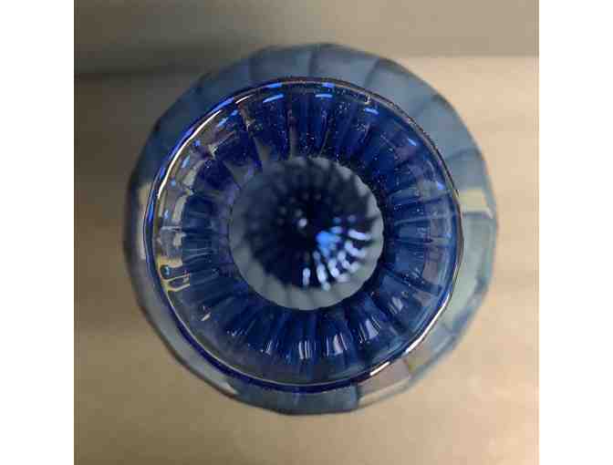 Handblown Blue Glass Vase