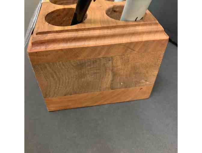 One-of-a-Kind Hardwood Pen Holders