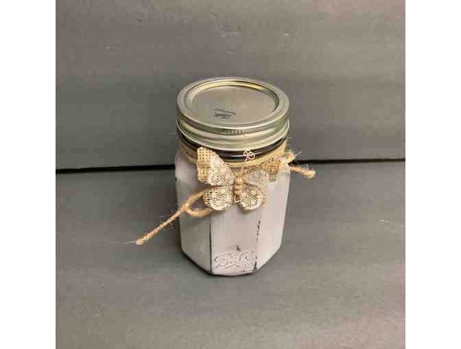 Hand Painted Butterfly Ball Jar
