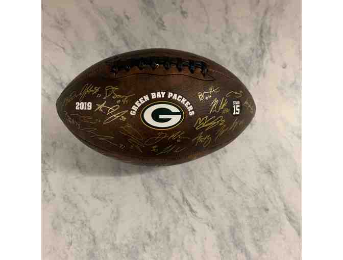 Green Bay Packers 2019 Squad Autographed Football