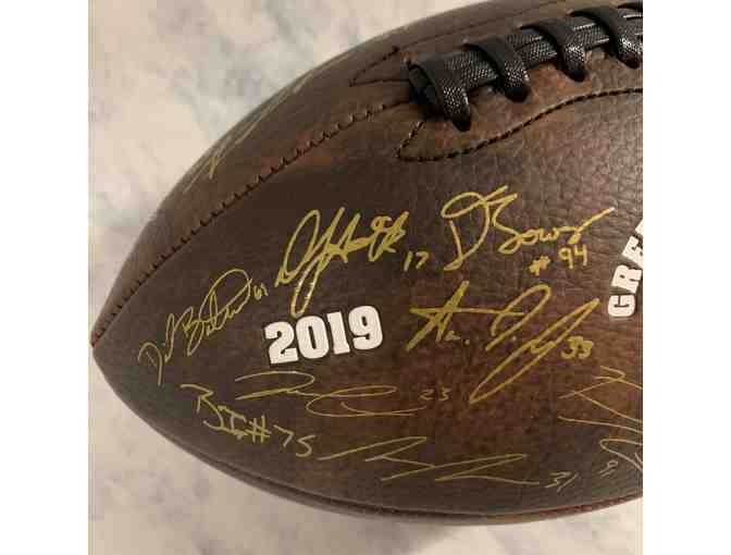 Green Bay Packers 2019 Squad Autographed Football