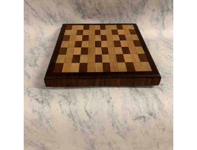 Handmade Checkered Pattern Wood Cutting Board