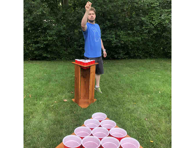 Outdoor Handmade Wood Pong Set