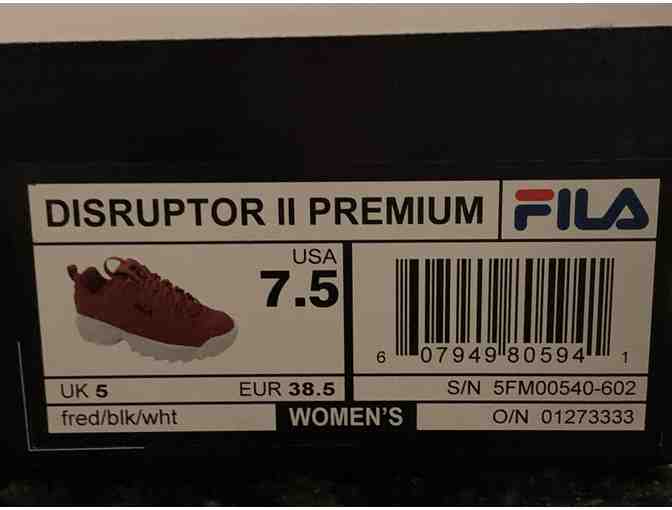 Women's Fila Disruptor 2 Premium Athletic Shoe - Red (Size 7.5)