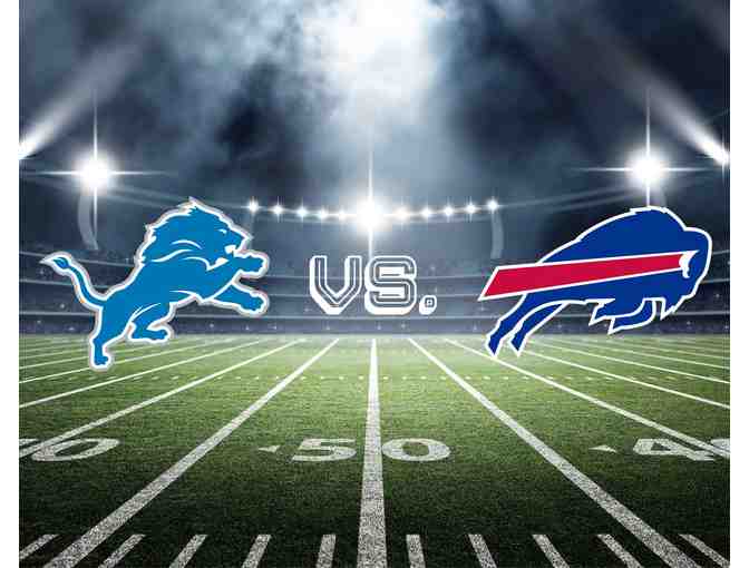 Three Tickets: Detroit Lions vs. Buffalo Bills Lower Sideline - Photo 1