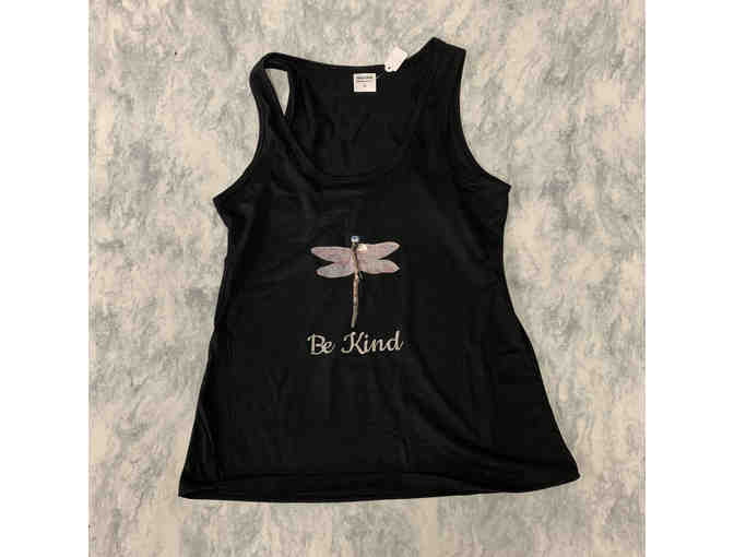 "Be Kind" Black Tank Top (Size Medium) - Photo 1