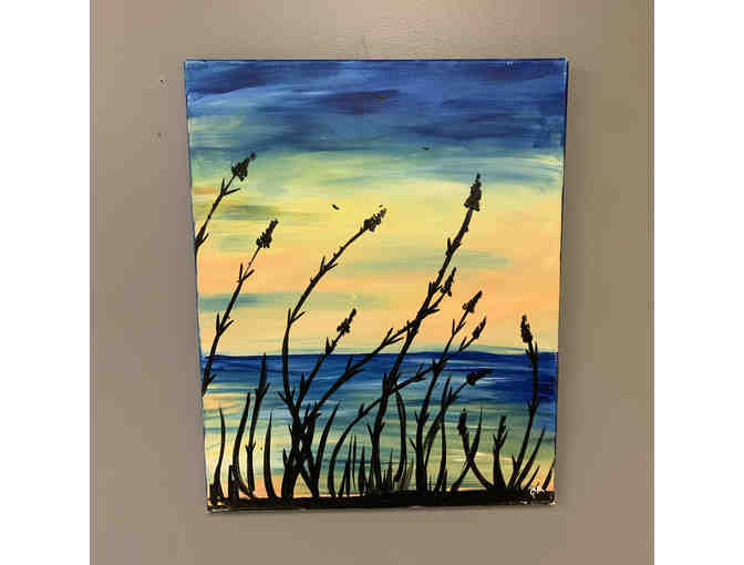 Dune Grass on the Water Canvas Painting - Photo 1